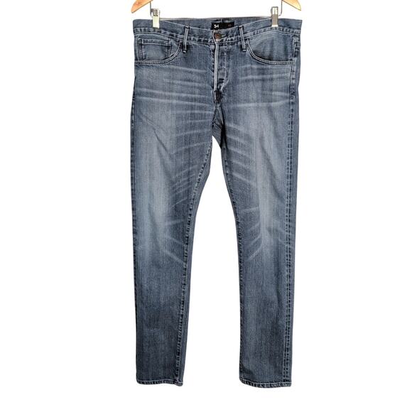 3x1 NYC Jean Men 34x33* Slim Fit Button Fly Low Rise Straight Leg Selvedge Denim - Picture 1 of 15